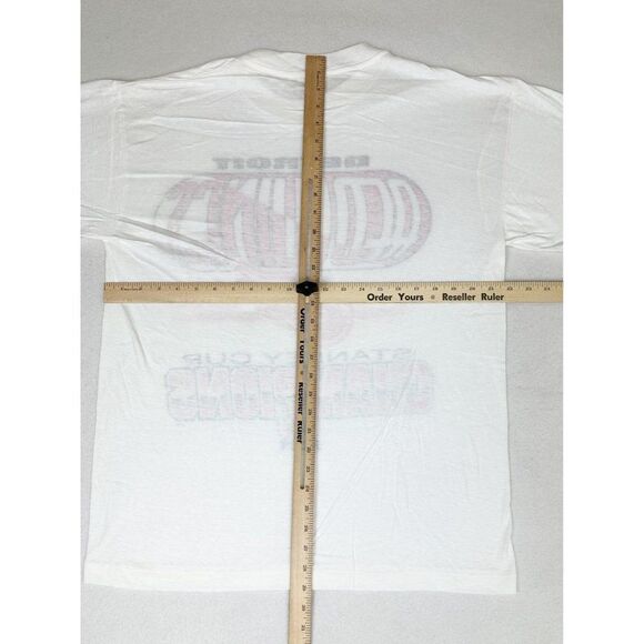 Vintage 1997 NHL Hockey Detroit Redwings Shirt Large Single Stitch Deadstock - Picture 7 of 9